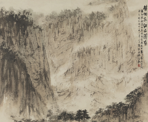 《待細(xì)把江山圖畫》100×111.5cm，1961年
